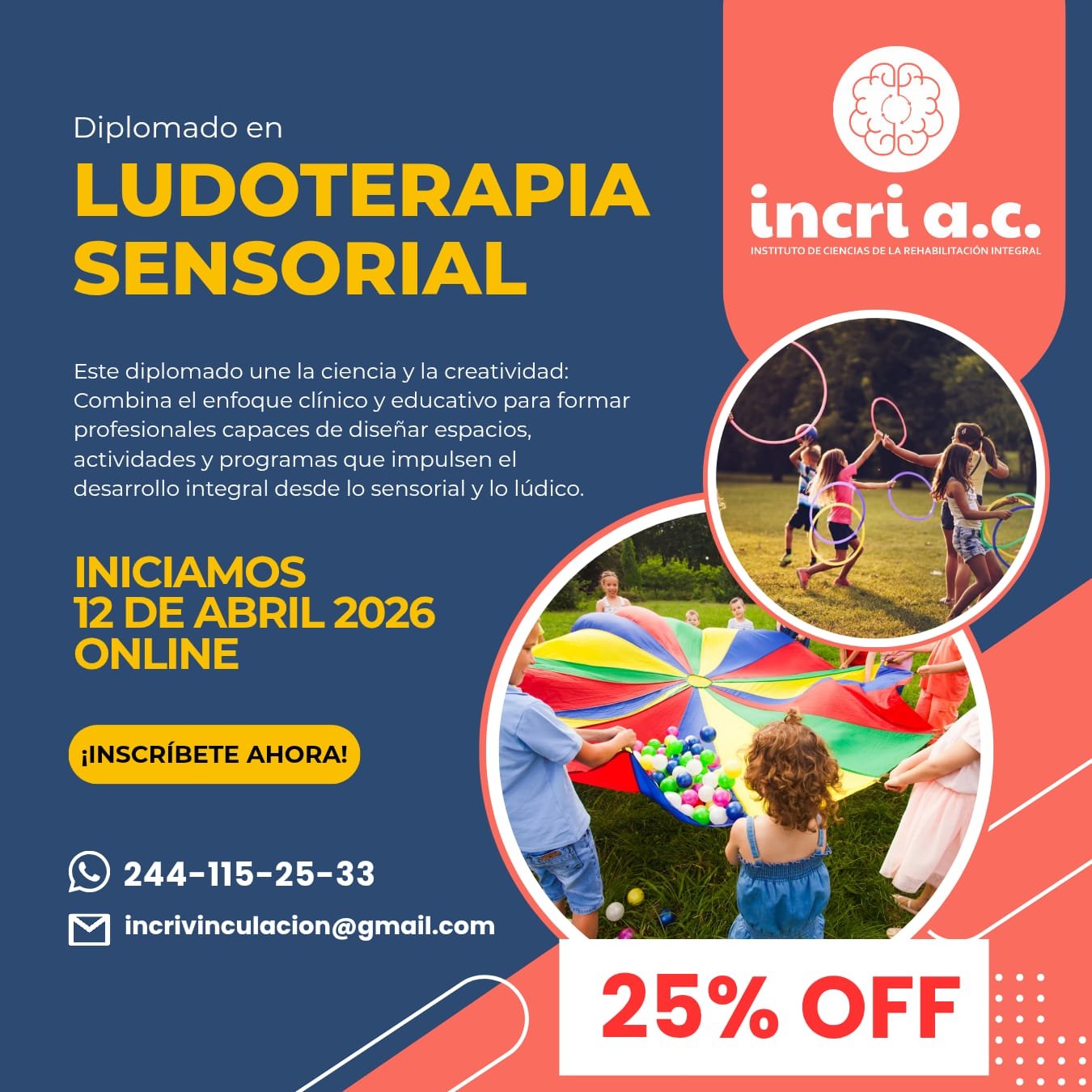 Diplomado en Ludoterapia Sensorial